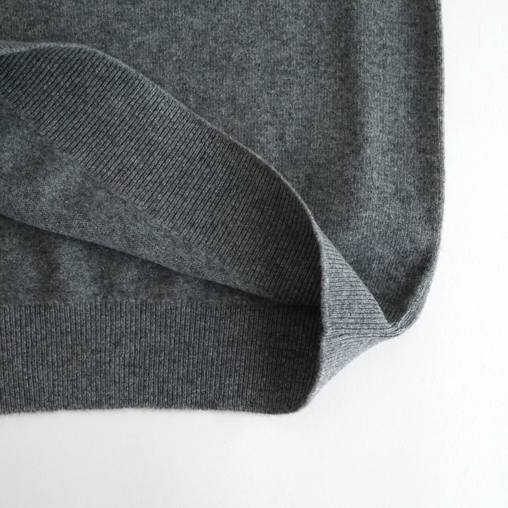 MERINO COLLEGE KNIT V-NECK SWEATER #GRAY(003) [KRAGGW0905]
