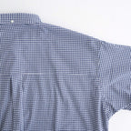 DRY OXFORD CORPORATE S/S B.D SHIRT #NAVY PLAID [FSC262-50043B]