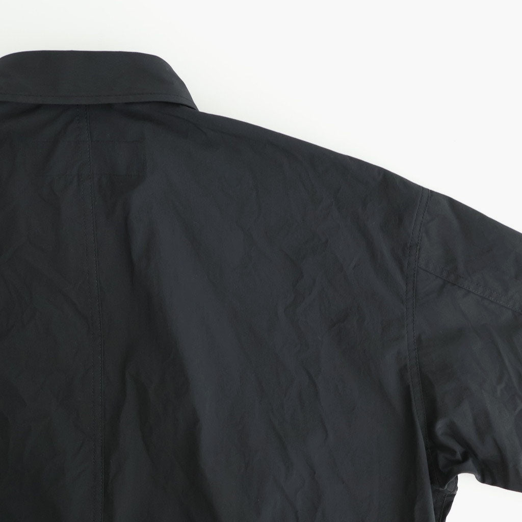 エステルウェザー ジップブルゾン #BLACK [HQ-J015-051]