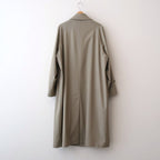 LIGHT WOOL MAX GABARDINE COAT #KHAKI BEIGE CHAMBRAY [A26SC01MG]