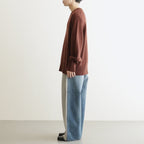 Cashmere V Neck #BORDEAUX BROWN [I25AW-IBC63]