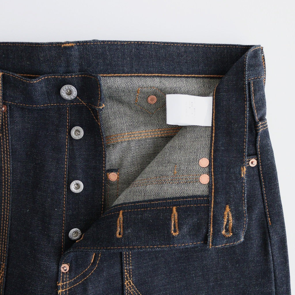 CLASSIC DOUBLE KNEE DENIM PANTS #RIGID INDIGO [CLASS003]
