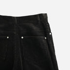 Chunky Corduroy Pants #BLK [12610703]