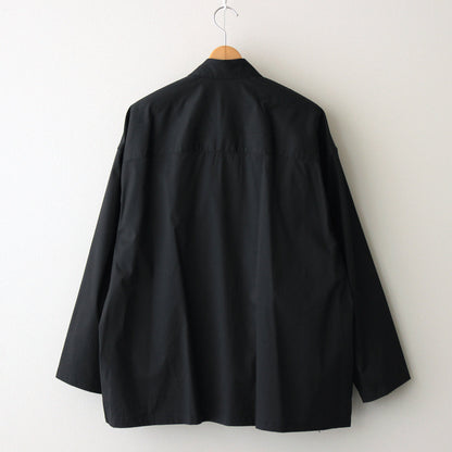 Solotex Twill L/S Oversized Box Shirt #BLACK [GM243-50324B]