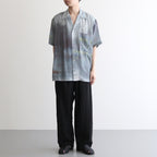 GARMENTDYED COTTON SILK TWILL EASY PANTS #BLACK [YK25SS001007P]