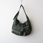 ナイロンツイル マルチポケットショルダーバッグ #KHAKI [HR-K207-051]
