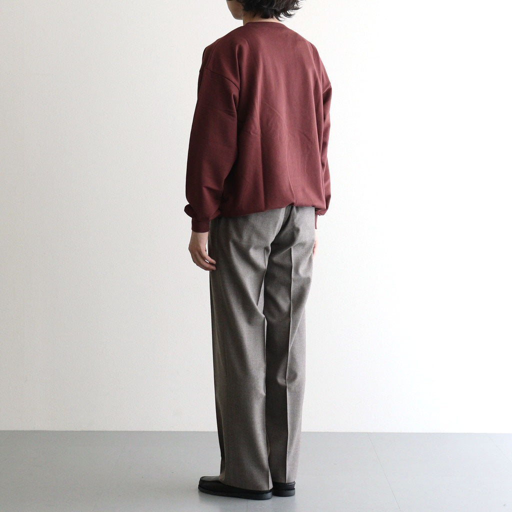 SUPER HIGH GAUGE SWEAT P/O #BURGUNDY [A26AP02CU]