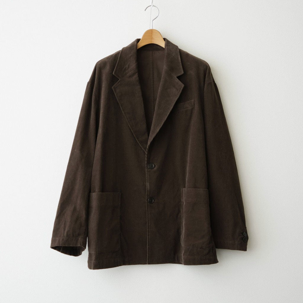 VINTAGE CORDUROY SINGLE BREASTED JACKET #BROWN [ST.1580]