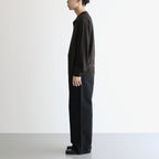 SUPER LIGHT WOOL SKIPPER POLO SWEATER #BROWN [KRAGGW0803]