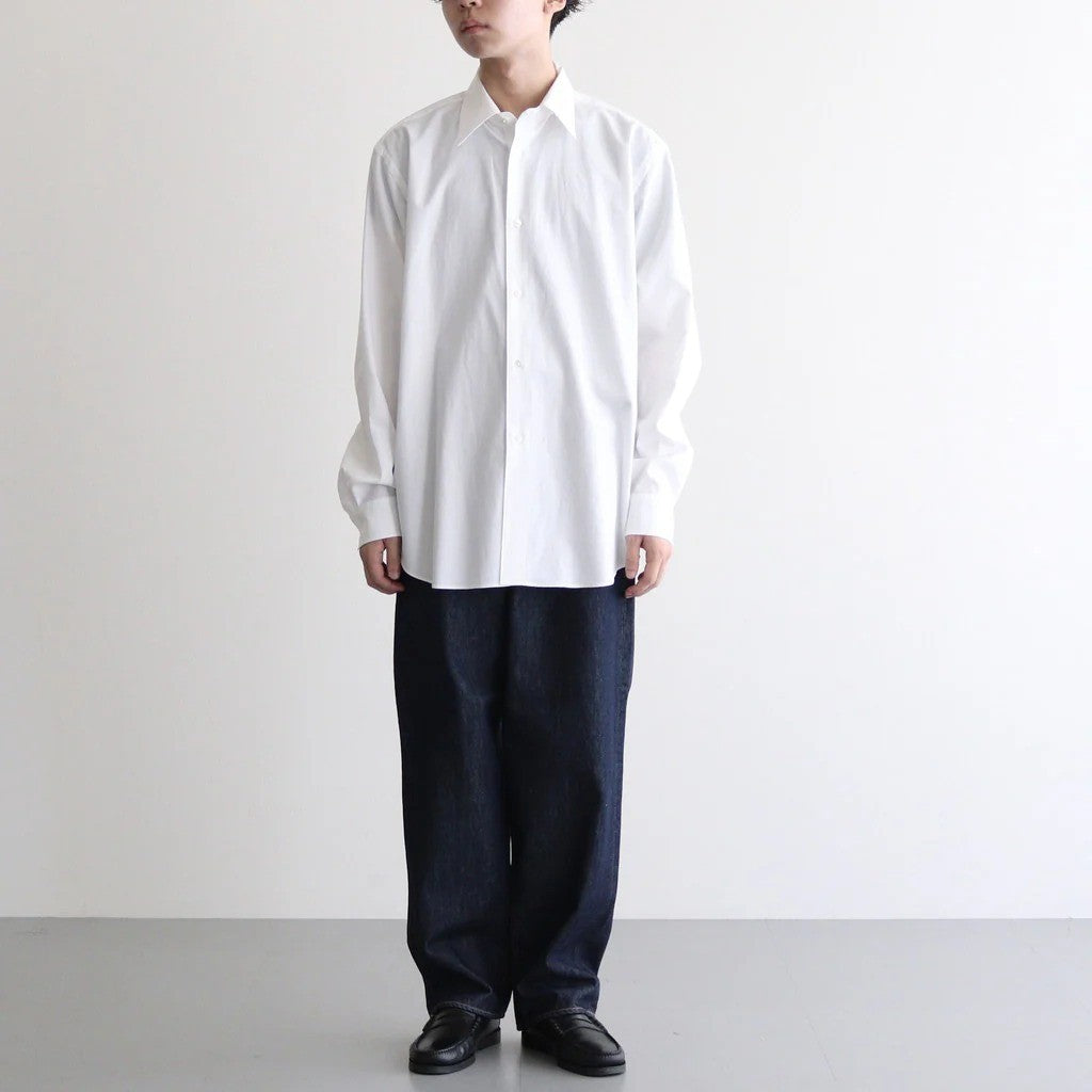 HARD TWIST DENIM WIDE PANTS #INDIGO [A00P03DM]