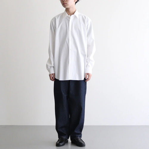 HARD TWIST DENIM WIDE PANTS #INDIGO [A00P03DM]