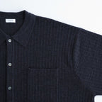 Crepe Knit Shirt #BLACK [2601-006]