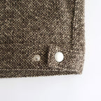 HOMESPUN TWEED ZIP BLOUSON #BROWN [A25AB01HT]