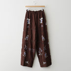 Embroidery Patchwork Trousers #BUG [12610719]