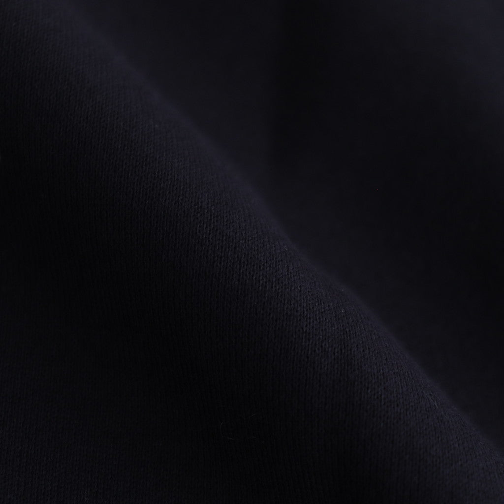 綿裏毛×エステル綿タフタ ジップパーカー #BLACK [HN-T011-051]