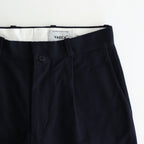 chino tuck straight #navy [65635]