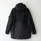 綿ナイロンウェザー×エステルタッサー ジャケット #BLACK [HN-J025-051]