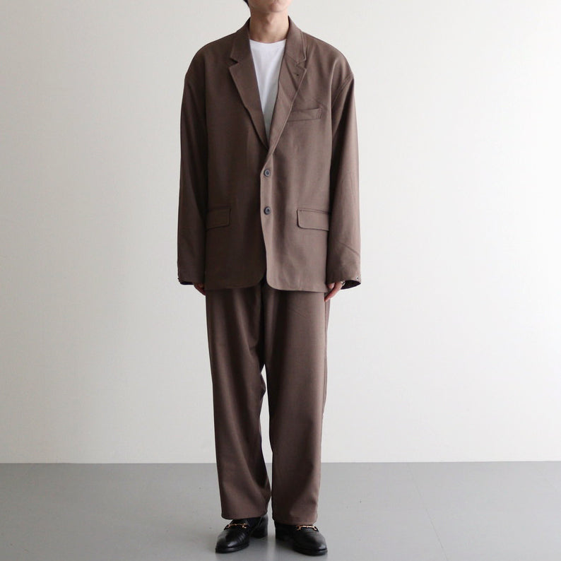 WOOLY TWILL TROUSERS #BROWN [FSC243-40178] - ciacura 三重県四日市