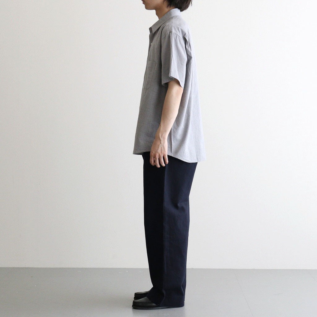 Button Shirt – Wide S/S #GRAY [11061113]