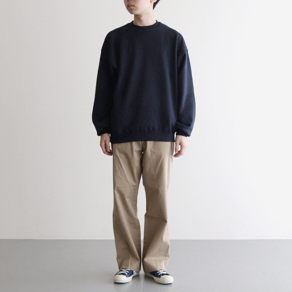 AZUMA Terry Crew Neck Sweat #NAVY [GU253-70240B]
