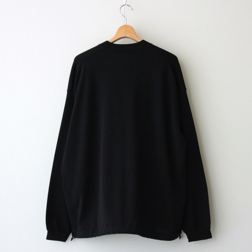 綿天竺 セーター #BLACK [HO-N001-051]