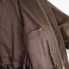 HAIRY WOOL MOHAIR CHAMBRAY BLOUSON #BROWN [A26AB01WB]