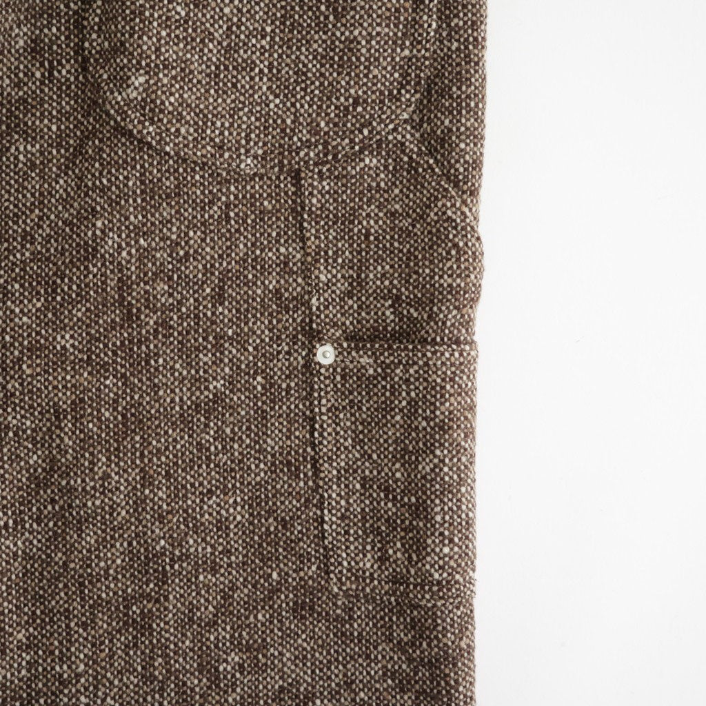HOMESPUN TWEED PAINTER PANTS #MIX BROWN [A26AP03HT]