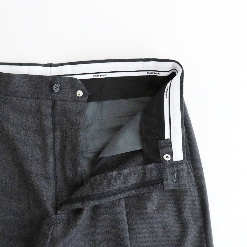 Melange Herringbone Pleated Wide Trousers #GRAY [GM261-40332]