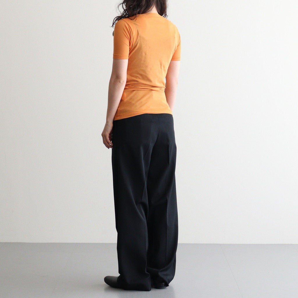 SUPER HIGH GAUGE SHEER RIB TEE #ORANGE [A00T03HF]