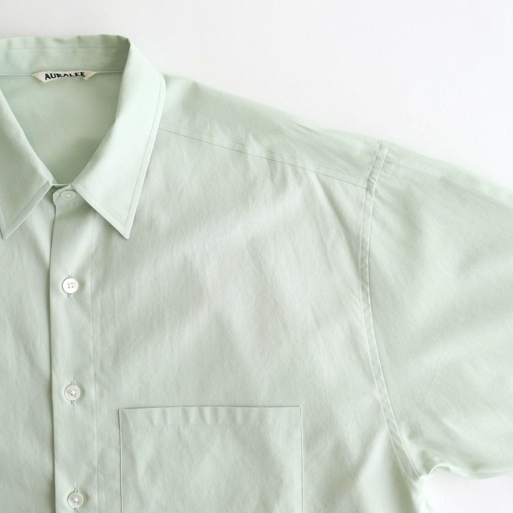 WASHED FINX TWILL BIG SHIRT #LIGHT KHAKI [A25AS02TN]