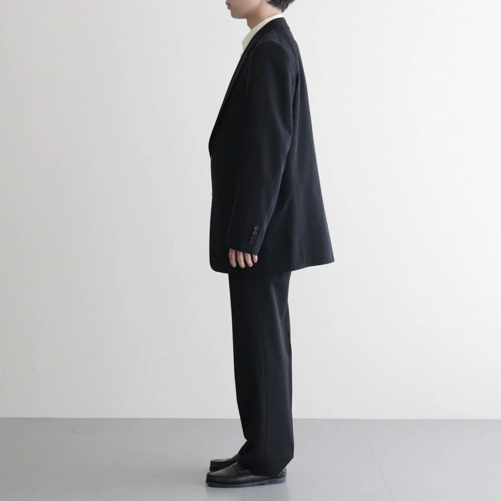 LIGHT WOOL MAX GABARDINE JACKET #TOP BLACK [A26AJ01MG]