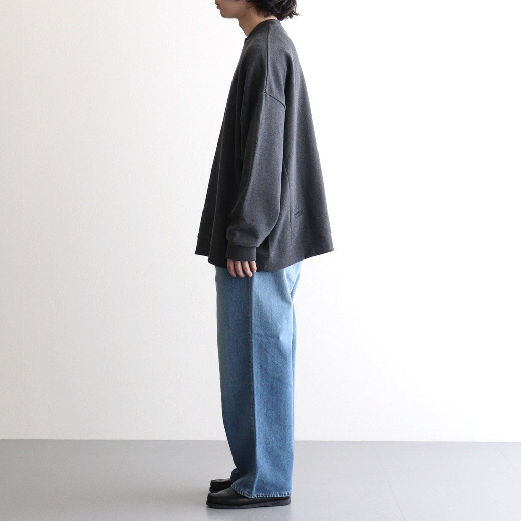 ワイドSWトレーナー #HEATHER CHARCOAL [D226-T1158]