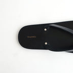 Leather Thong Sandals #BLK [12611018]