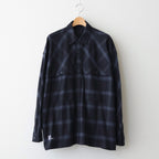 FLANNEL CHECK OVER YOKE SHIRT #BLACK [FSC253-50129]