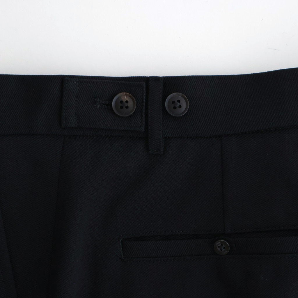 3pleated Wide-leg Trousers #BLACK [YK26SS01170P]