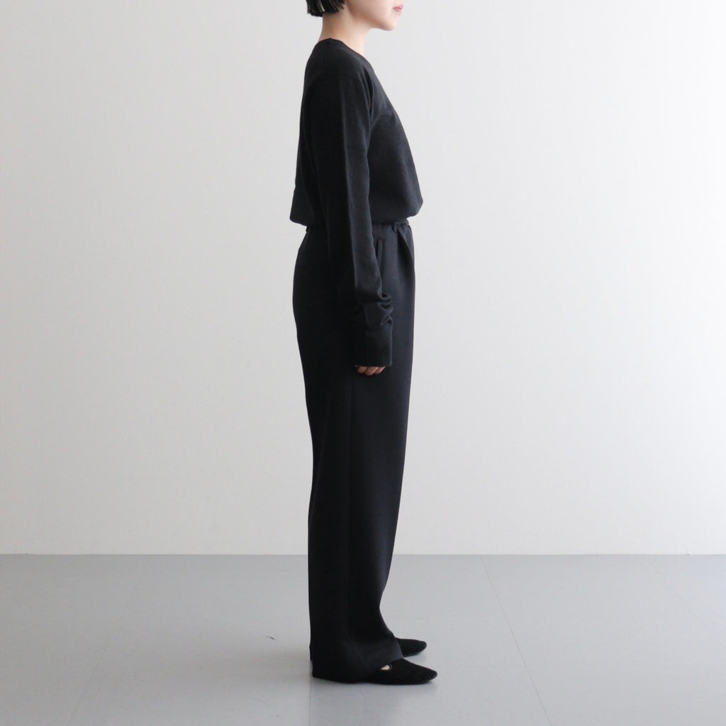 Wool Cashmere Seamless Knit #BLK [12520538]