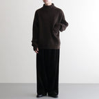 Wide Rib Highneck Sweater #BROWN [YK25FW01100S]