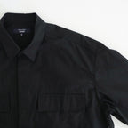 綿ナイロンウェザー L/S シャツ #BLACK [HQ-B013-051]