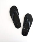 Leather Thong Sandals #BLK [12611018]