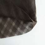 SHEER SILK COTTON CUT JACQUARD PENCIL SKIRT #DARK BROWN [A26SS02SO]