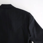 BLUEFACED WOOL JACKET #CHARCOAL NAVY STRIPE [A26SJ03BA]