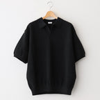 Moss Stitch Polo #Black [2501-011]