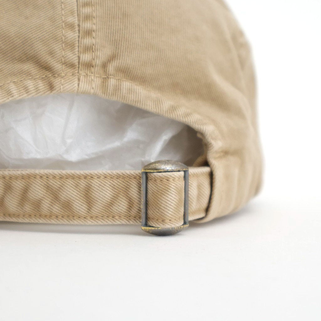 GARMENT-DYED FINX CHINO CAP MADE BY KIJIMA TAKAYUKI #LIGHT BEIGE [A26SC02KT]