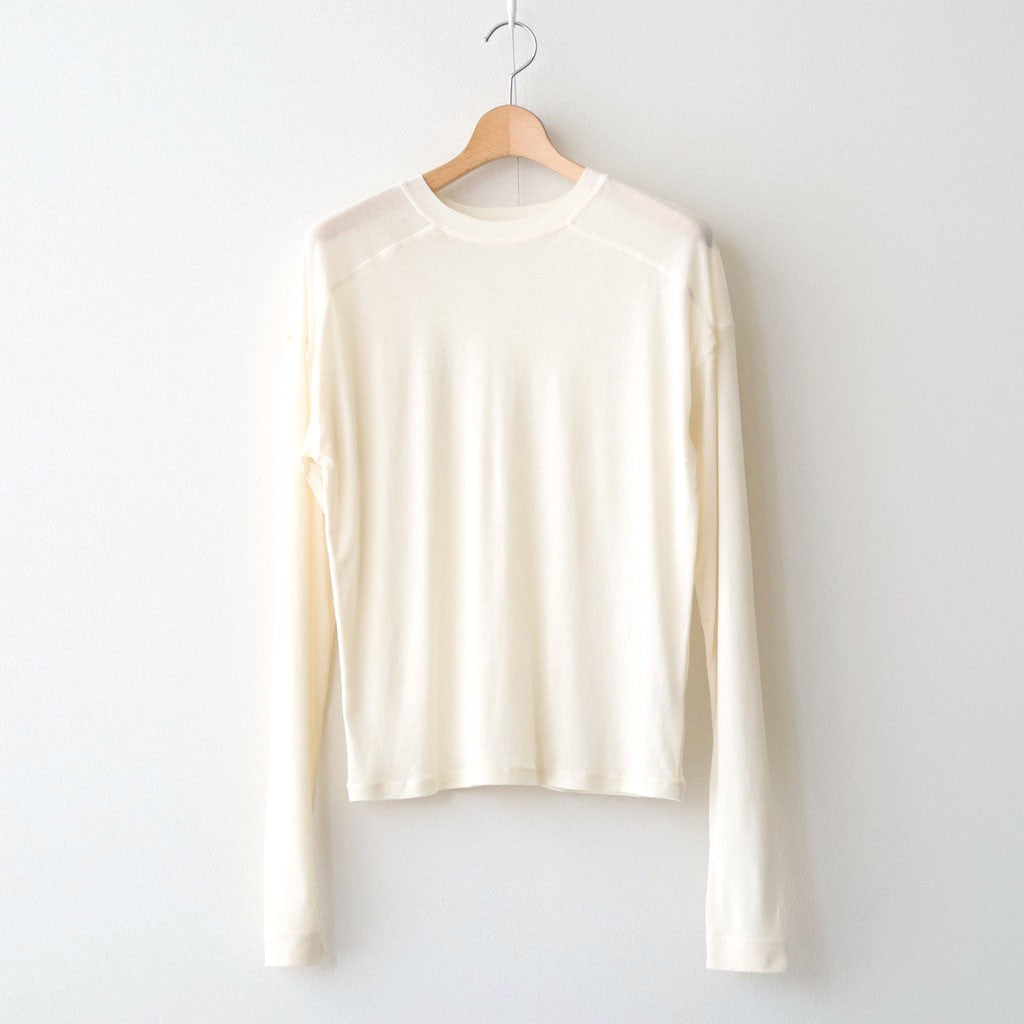 Hightwist Gauze Long T-shirts #ECRU [12610620]