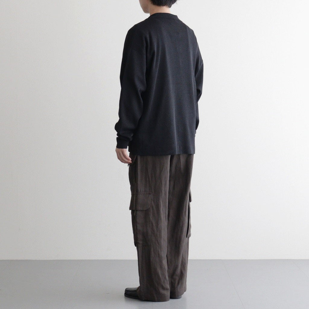 VIS/LI/RA TWILL CARGO TROUSERS #KHAKI BROWN [ST.1434]