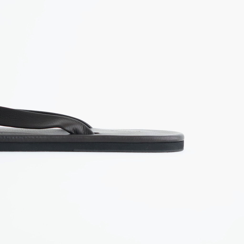 SOFT LEATHER FLIP-FLOPS #BLACK [A26SS05QD]