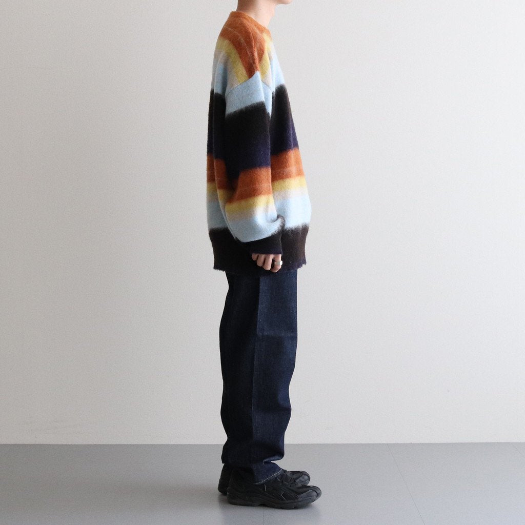 COLOR COMBINATION MOHAIR LS #MULTI STRIPES [ST.533-2] _ stein