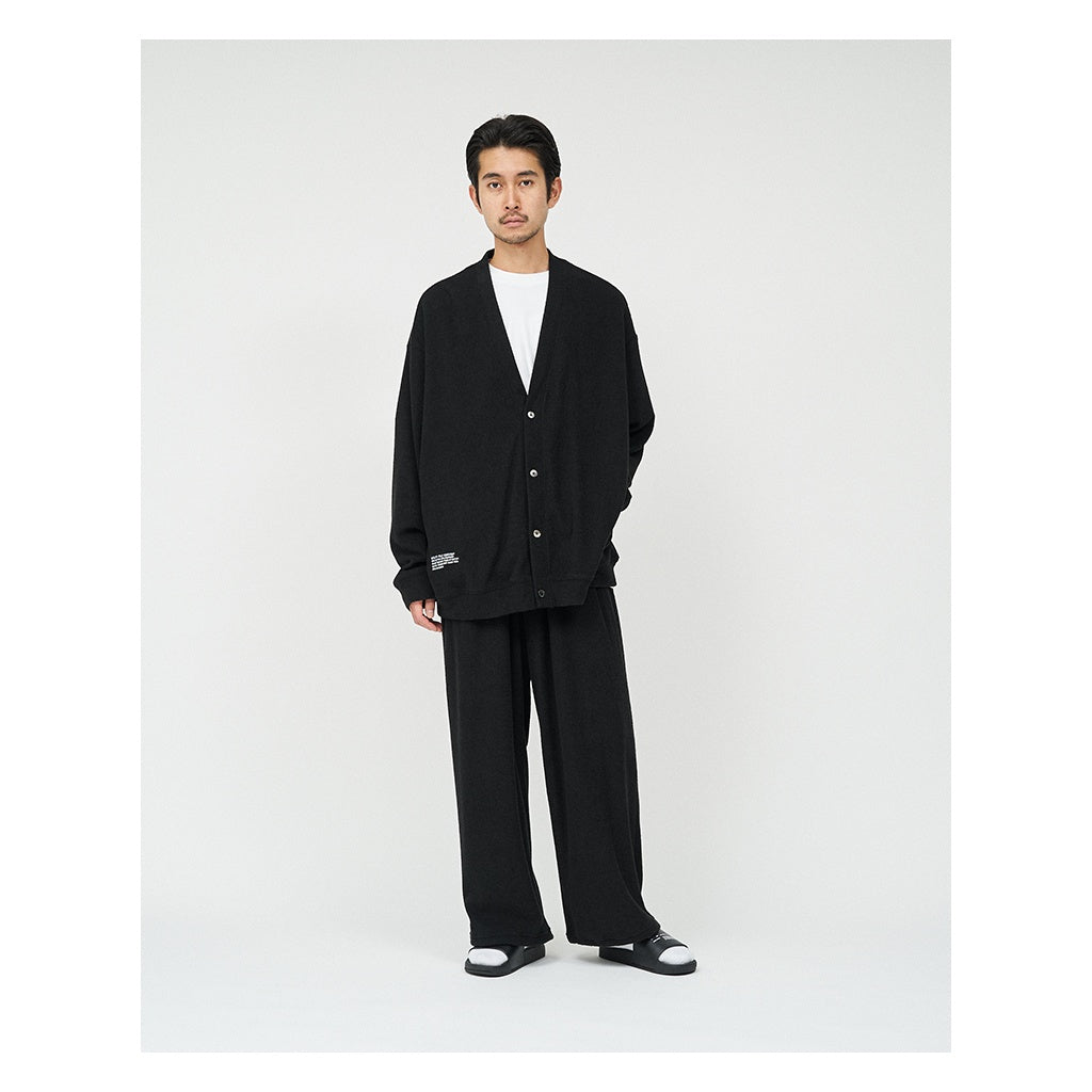 UTILITY PILE CARDIGAN SET-UP #BLACK [FSR253-60211]