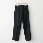 LIGHT WOOL MAX GABARDINE SLACKS #TOP BLACK [A26AP02MG]