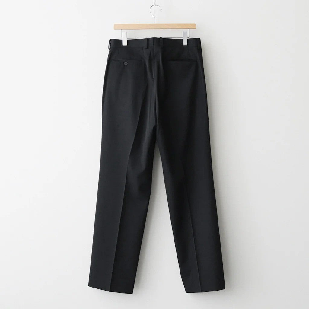 LIGHT WOOL MAX GABARDINE SLACKS #TOP BLACK [A26AP02MG]